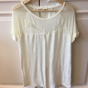 Maje linen mesh tee Size 3